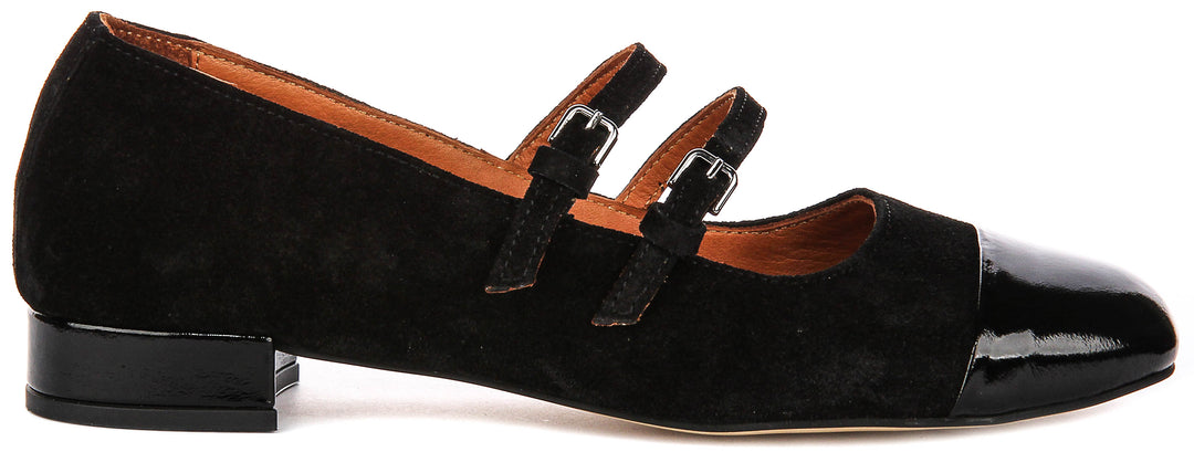 Justinreess England Kalie 2 In Black Suede For Women