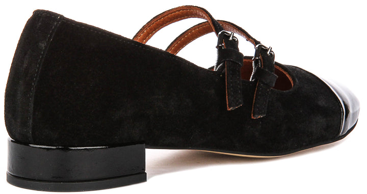 Justinreess England Kalie 2 In Black Suede For Women