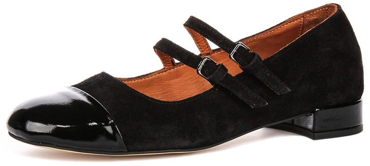 Justinreess England Kalie 2 In Black Suede For Women
