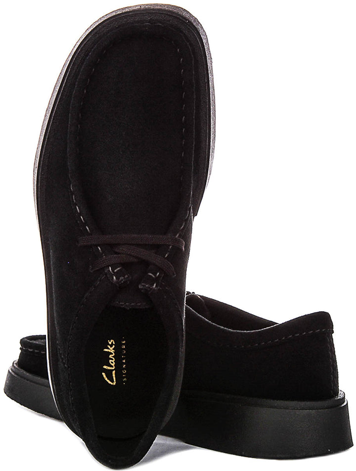 Clarks Torview In Black Suede For Men