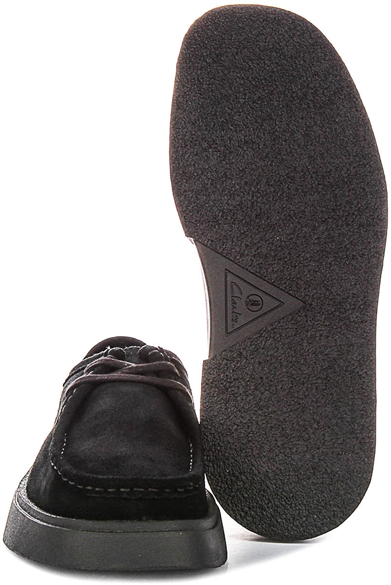 Clarks Torview In Black Suede For Men