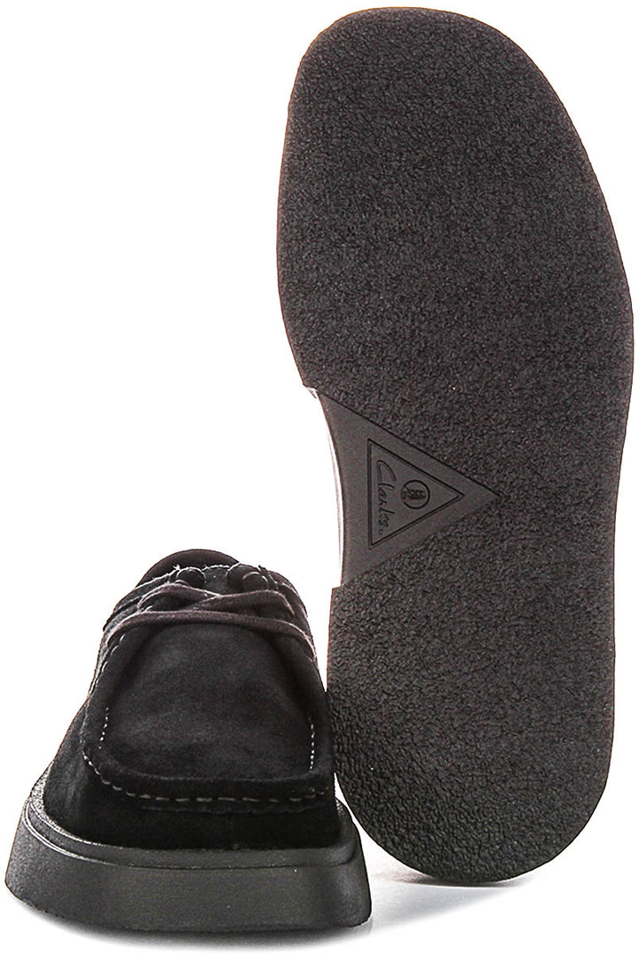Clarks Torview In Black Suede For Men