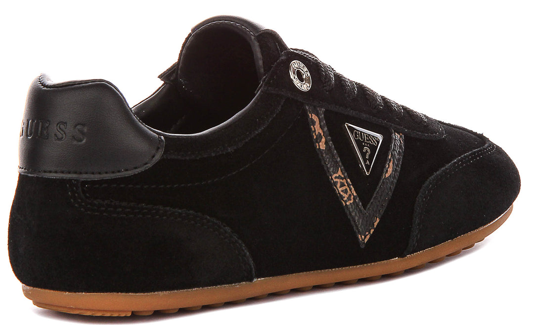Guess Relli In Black Suede For Women Sneaker