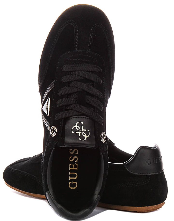 Guess Relli In Black Suede For Women Sneaker