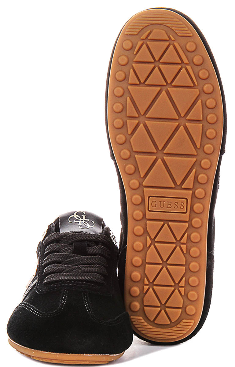 Guess Relli In Black Suede For Women Sneaker