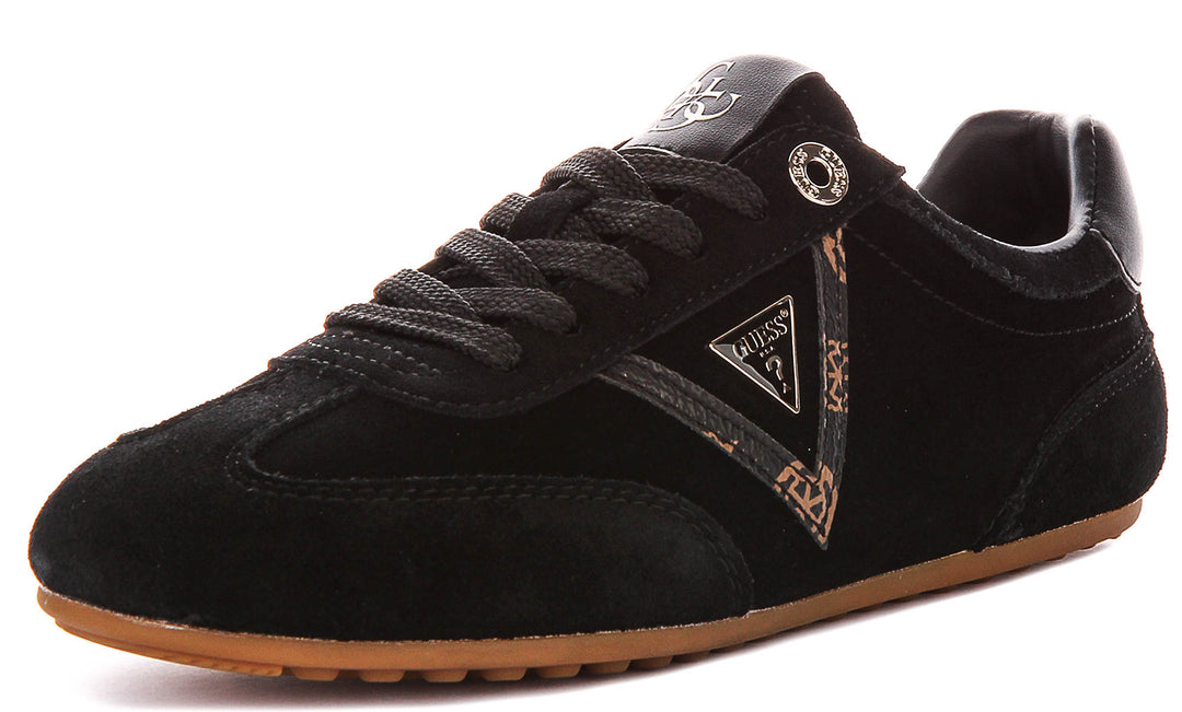 Guess Relli In Black Suede For Women Sneaker