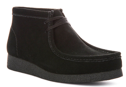 Clarks Wallabee Evo Boot In Black Suede For Men