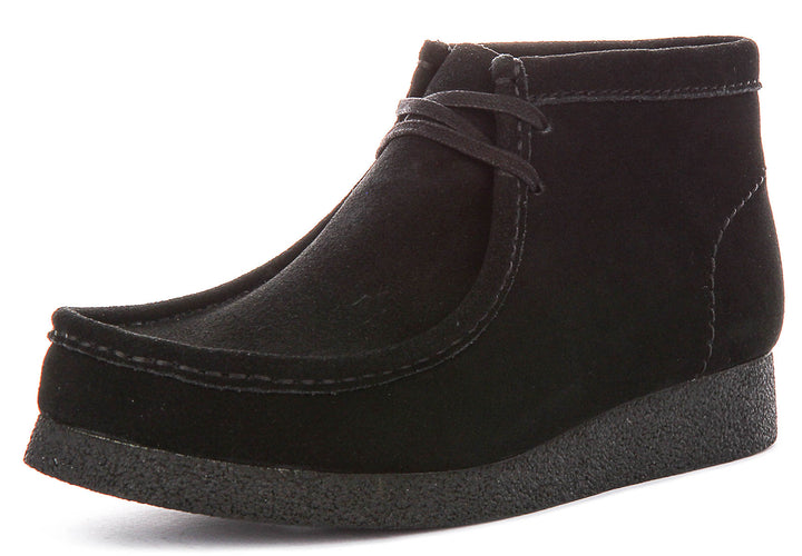Clarks Wallabee Evo Boot In Black Suede For Men