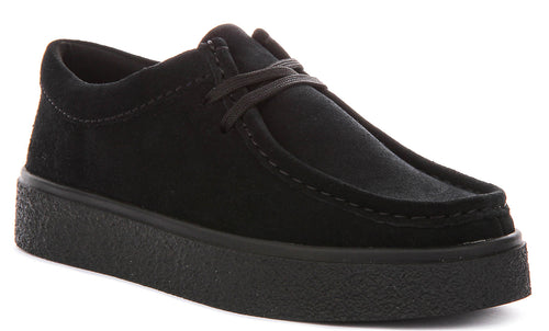 Clarks Boxbee Walla In Black Suede For Men