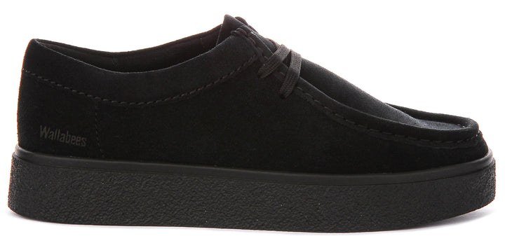 Clarks Boxbee Walla In Black Suede For Men