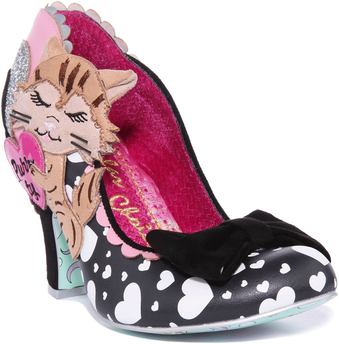 Irregular Choice Smitten Kittens In Black White For Women