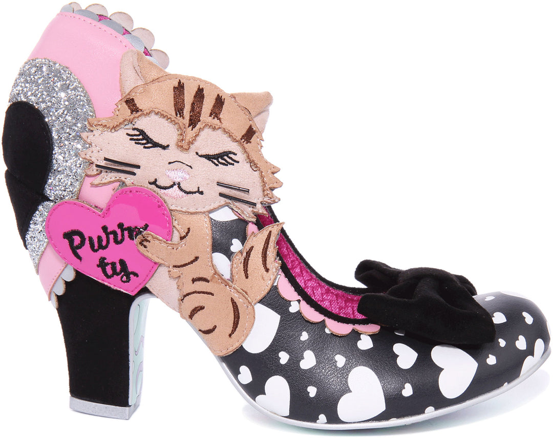 Irregular Choice Smitten Kittens In Black White For Women