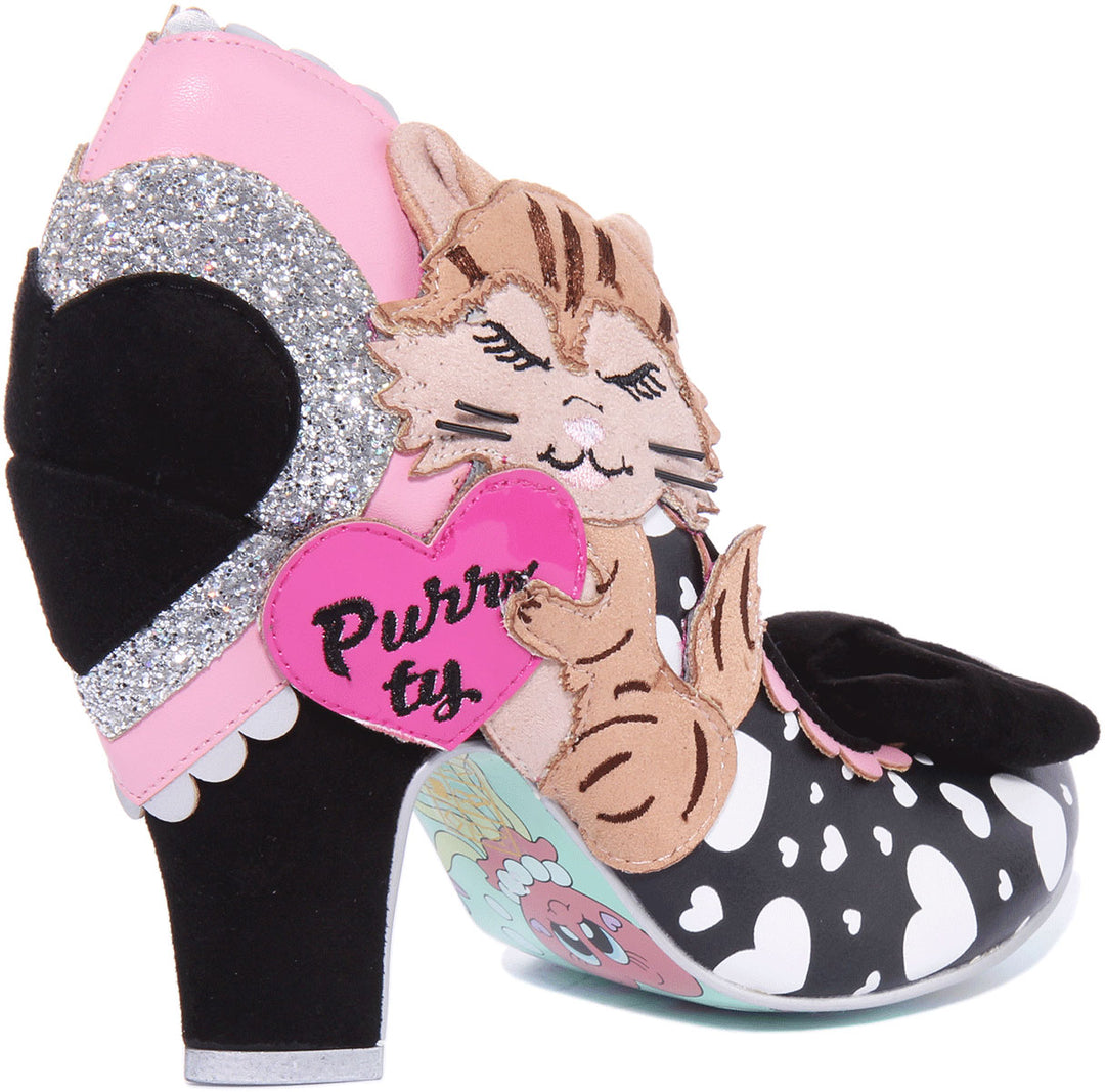 Irregular Choice Smitten Kittens In Black White For Women