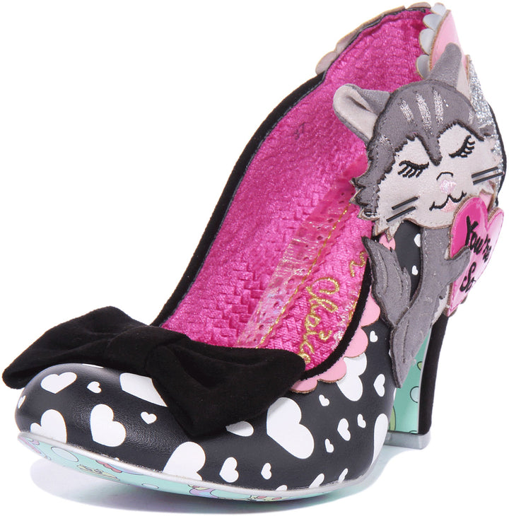 Irregular Choice Smitten Kittens In Black White For Women