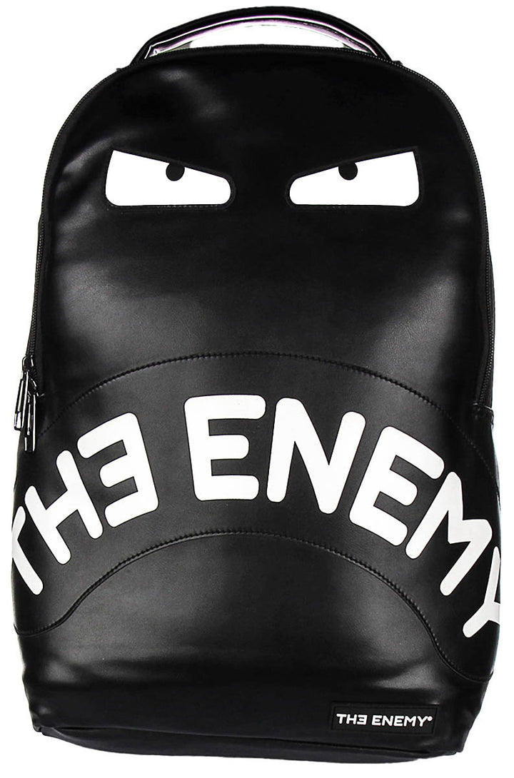 The Enemy Graphic Backpac In Black White For Unisex