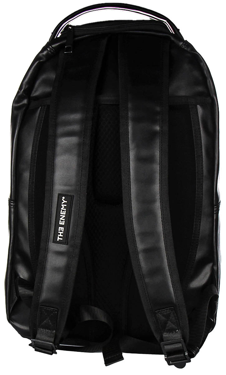 The Enemy Graphic Backpac In Black White For Unisex