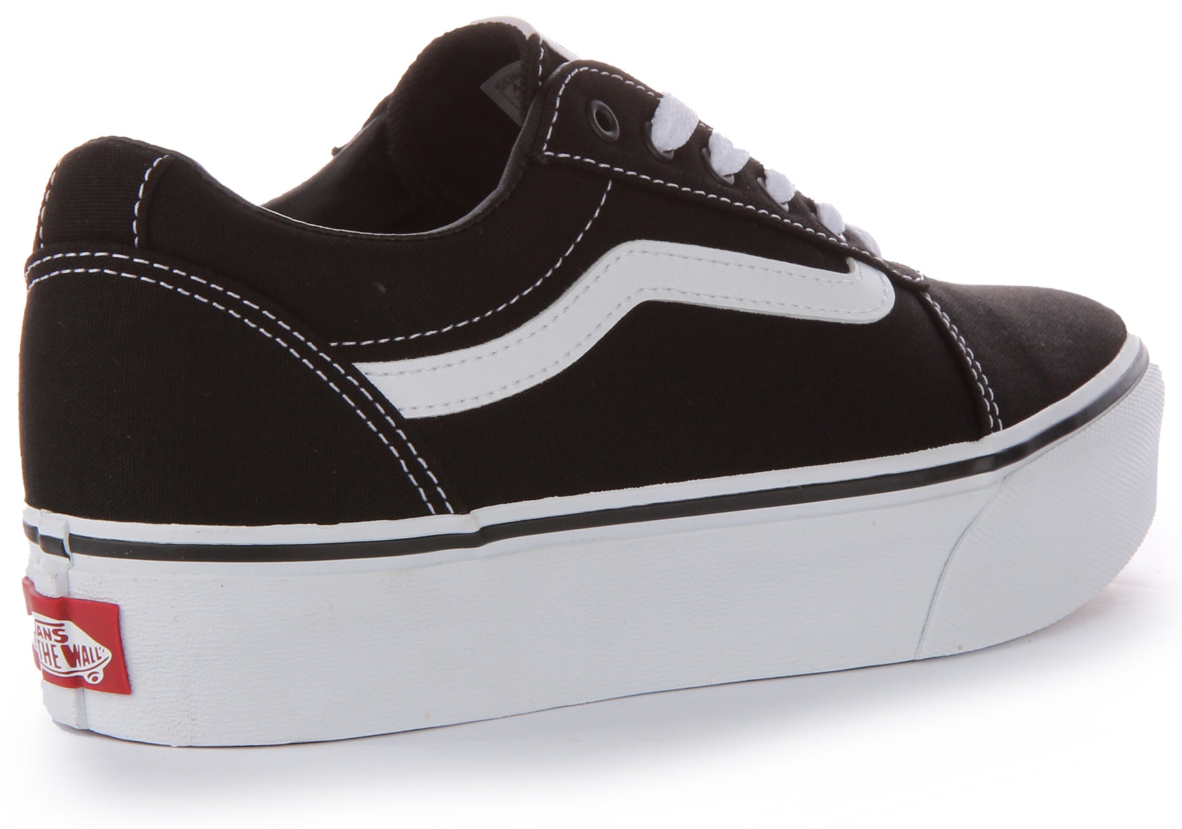 Vans ward canvas black on sale white