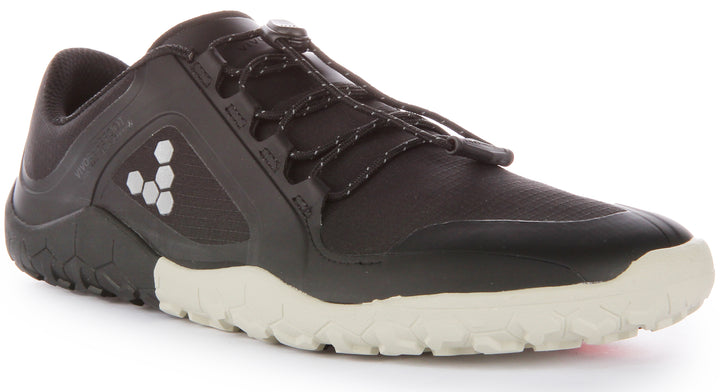 Vivobarefoot Primus Trail III All Weather FG Scarpe da ginnastica resistenti all'acqua da donna in nero bianco