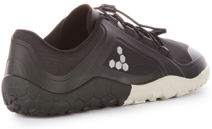 Vivobarefoot Primus Trail III All Weather FG Frauen Wasserdicht Wandern Turnschuhe Schwarz Weiß