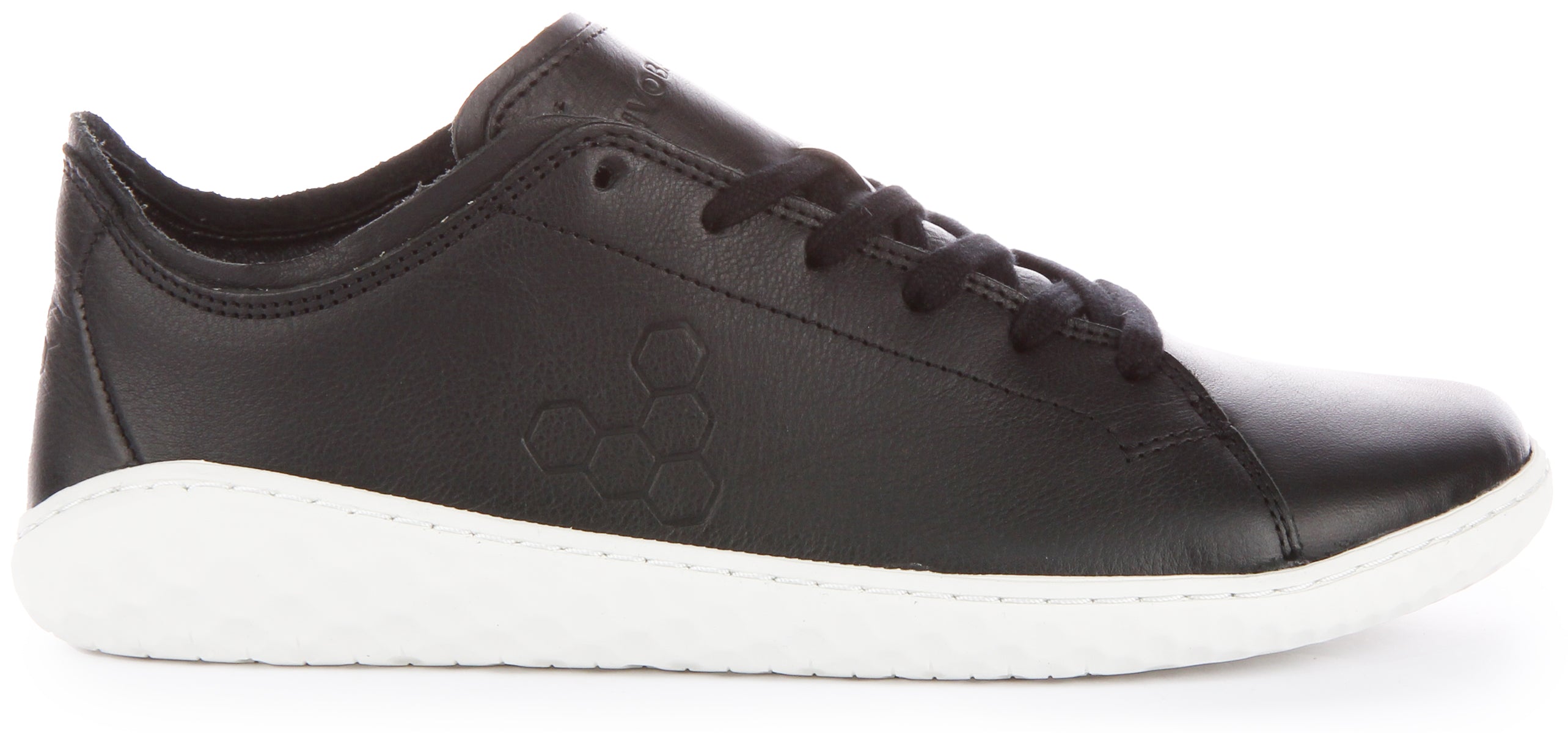 Vivobarefoot Geo Court III In Black White For Men | Lace up Shoes