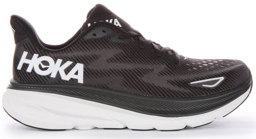Hoka M Clifton 9 In Black White For Men