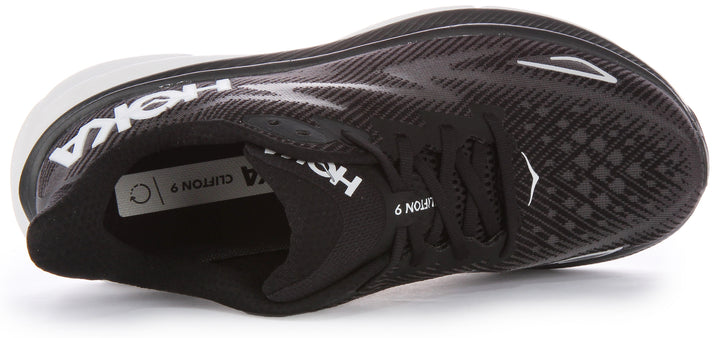 Hoka M Clifton 9 In Black White For Men