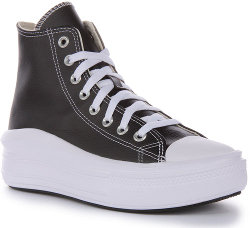 Converse All Star Move A04294C In Black White Leather
