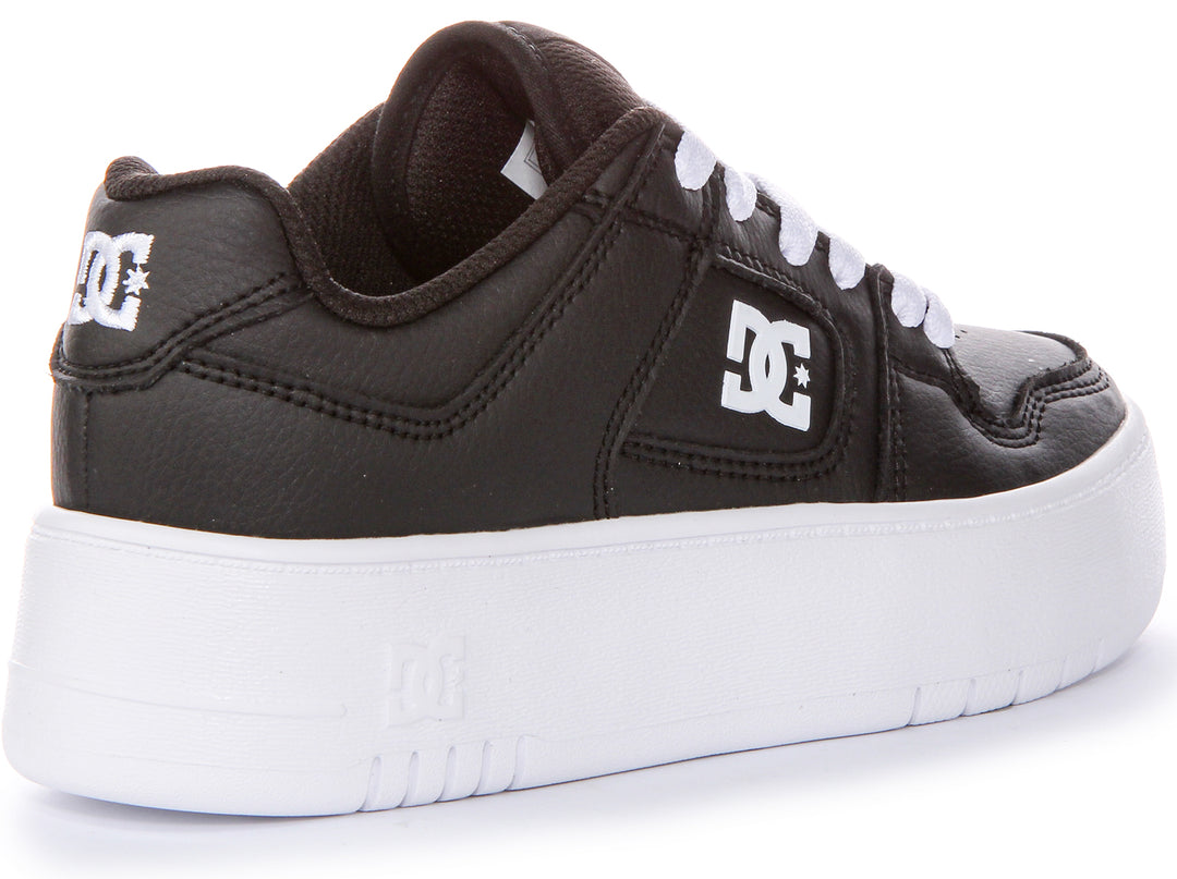 Dc Shoes Manteca 4 Platfrom In Black White For Women