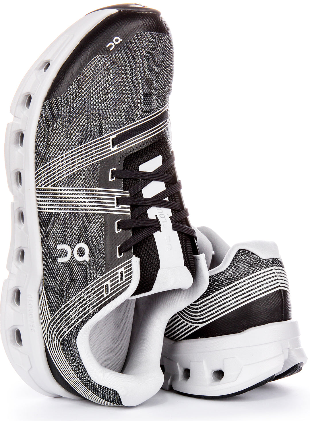 On Running Baskets de Course à Lacets Cloudtec Upgrade Energ pour Homme en Noir Blanc