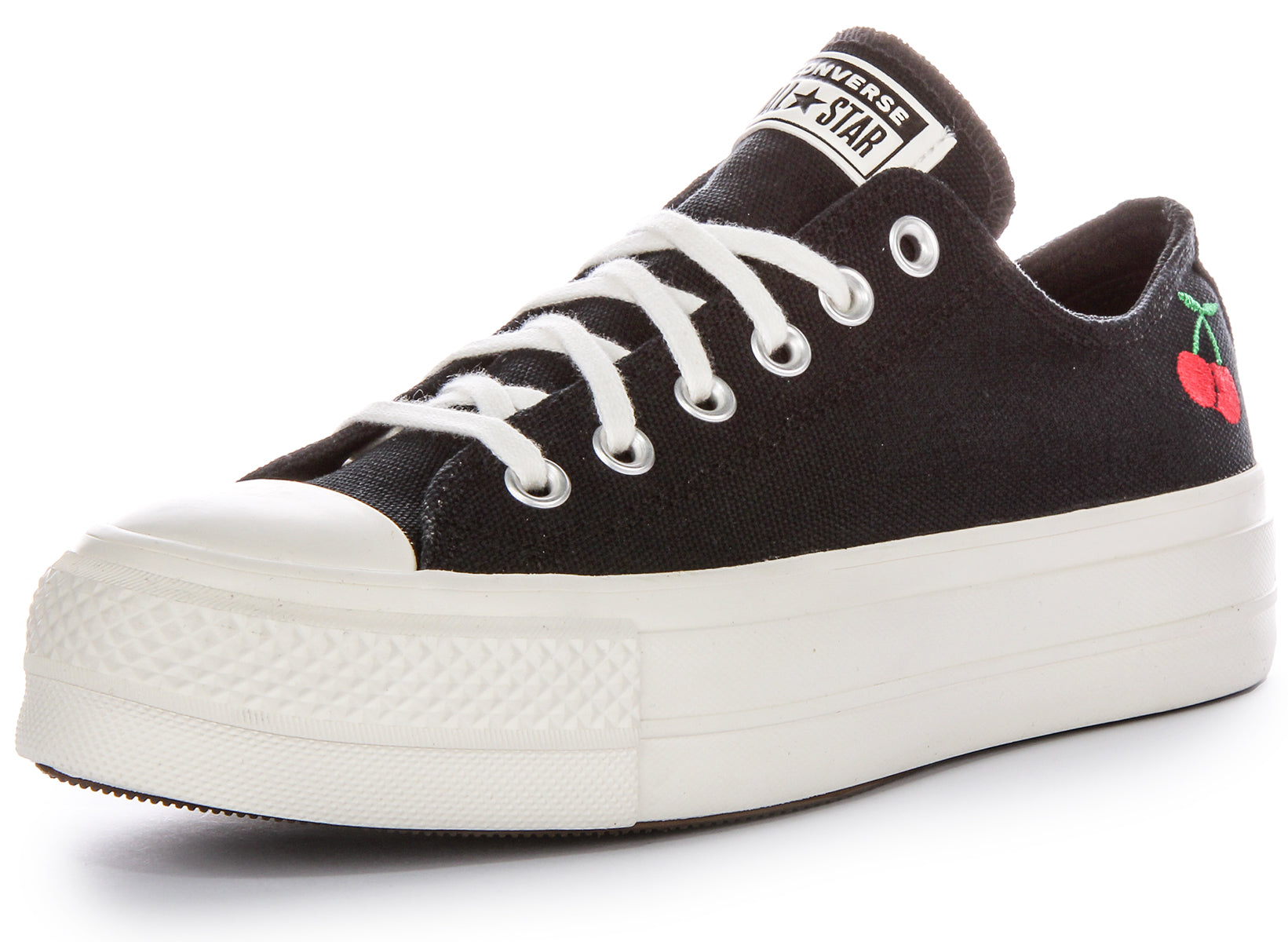 Converse all star low platform black white hotsell