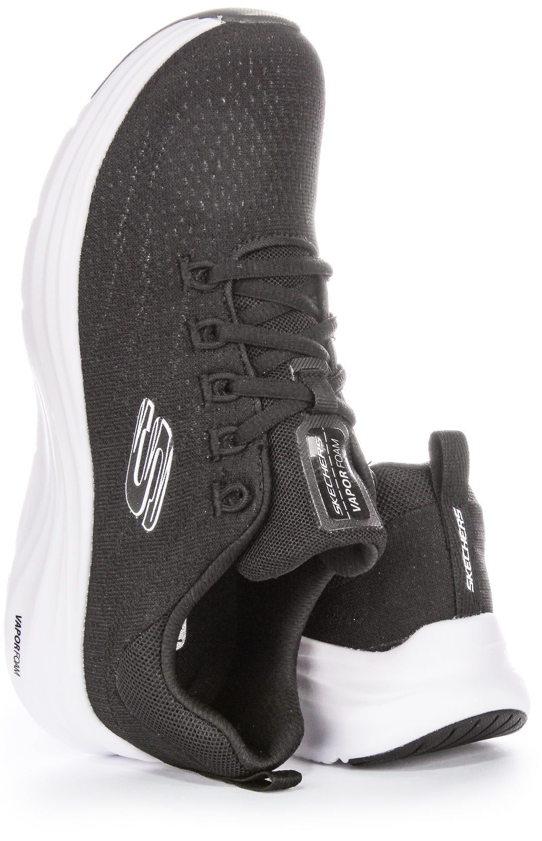 Skechers Vapor Foam In Black White For Women