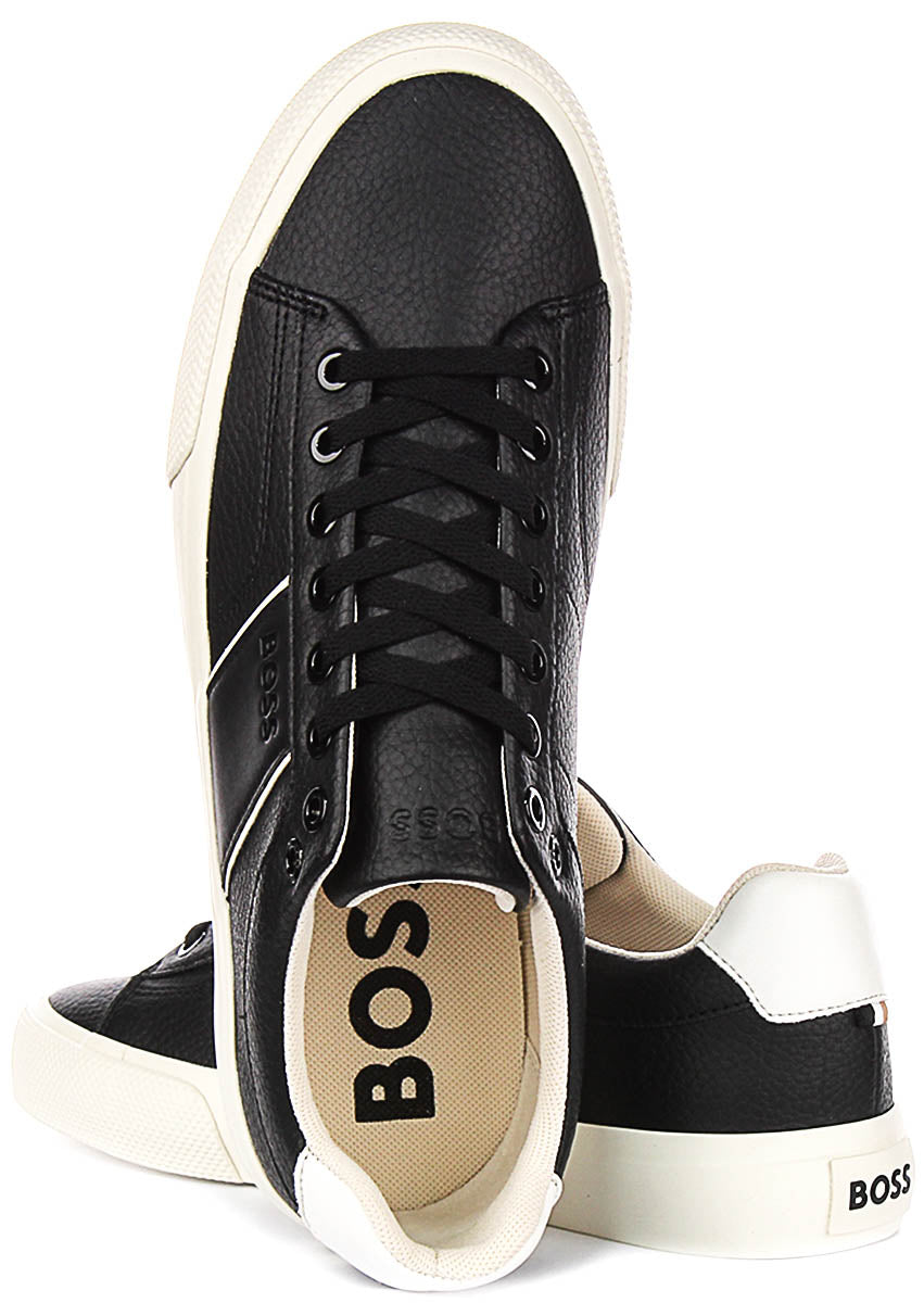 Boss Aiden Tenn Grit In Black White For Men