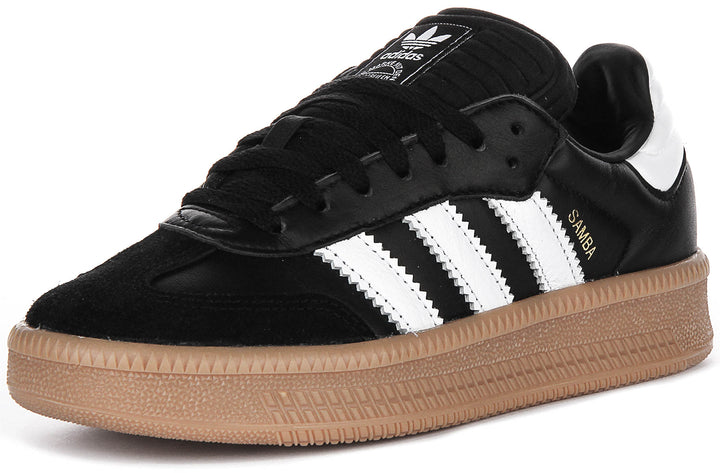 Adidas Samba XLG J In Black White For Youth