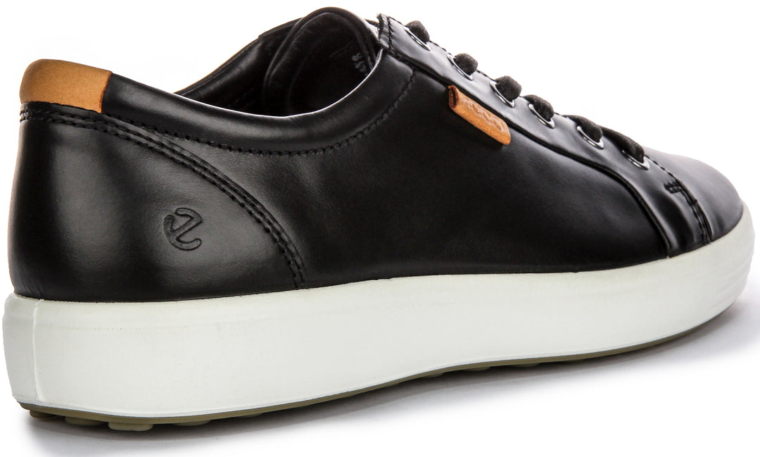 Ecco Soft 7 M In Black White For Men