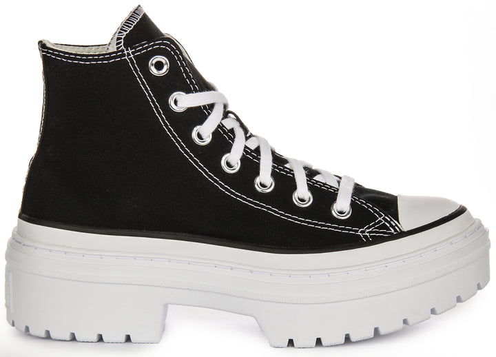 Converse Chuck Taylor Lugged Heel Platform A08258C In Black White