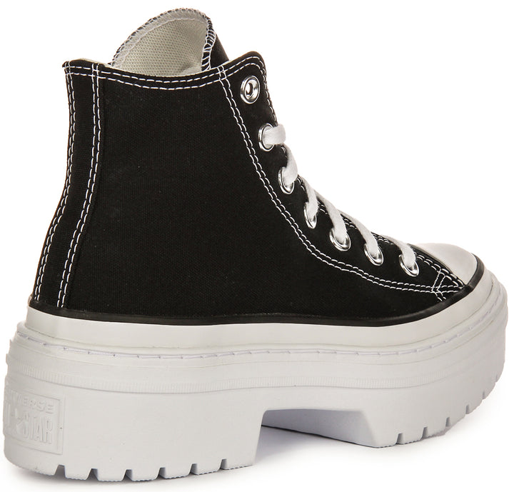 Converse Chuck Taylor Lugged Heel Platform A08258C In Black White