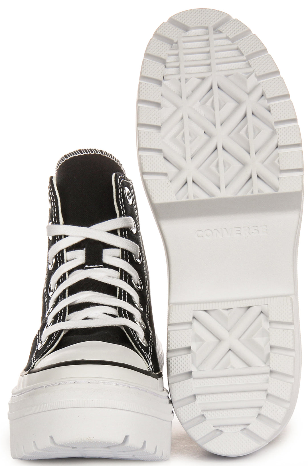 Converse Chuck Taylor Lugged Heel Platform A08258C In Black White