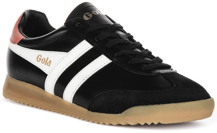 Gola Classics Torpedo Leather In Black White For Men