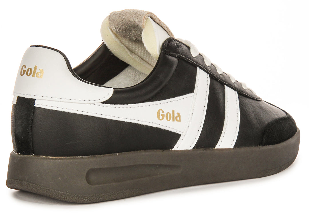 Gola Classics Cyclone Leather In Black White For Women