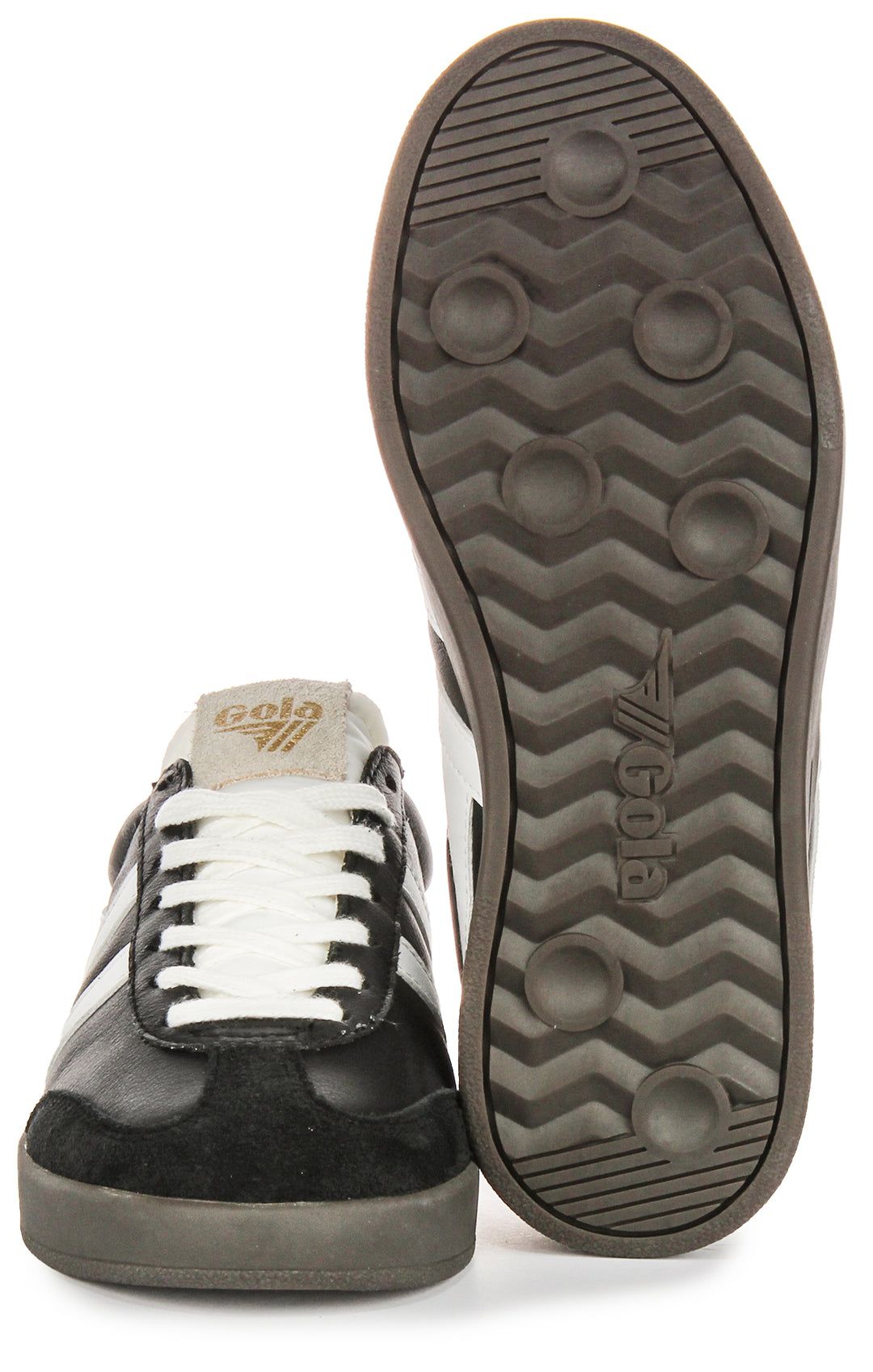 Gola Classics Cyclone Leather In Black White For Women