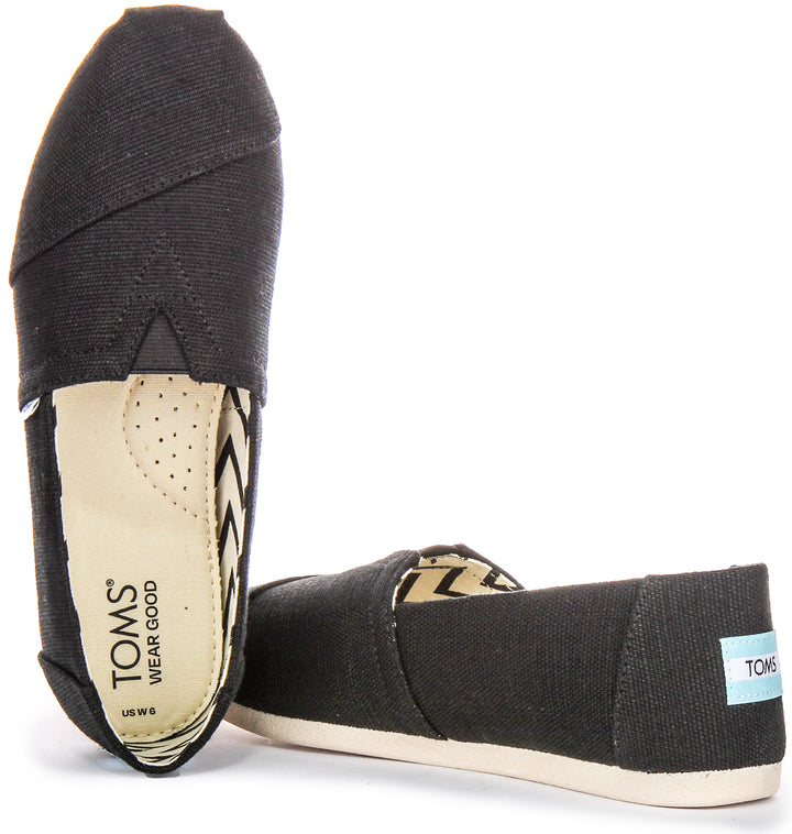 Toms Alpargata Heritage In Black White For Women