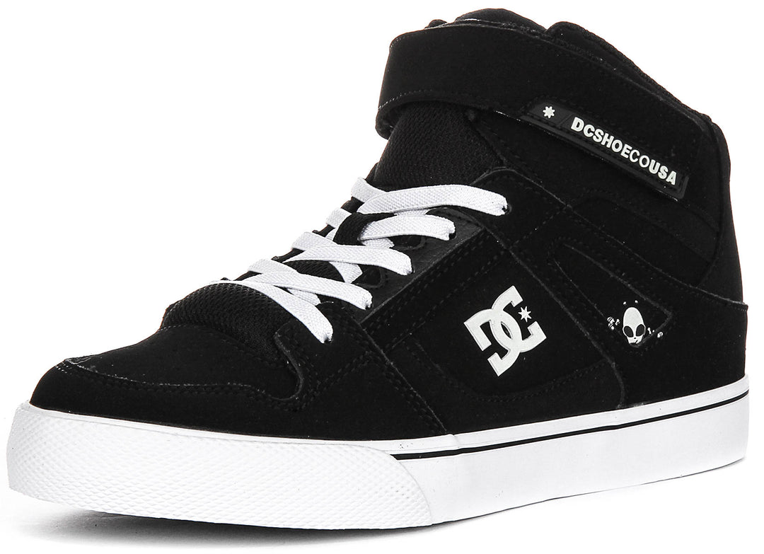 Dc Shoes Pure High-Top In Black White For Youth