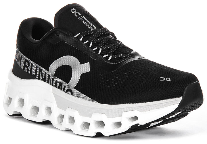 On Running Cloudmonster 2 In Black White For Women