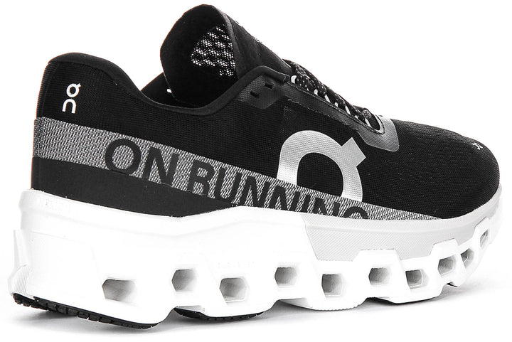 On Running Cloudmonster 2 In Black White For Women