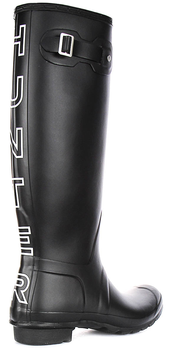 Hunter Orginal Tall Print In Black White For Women