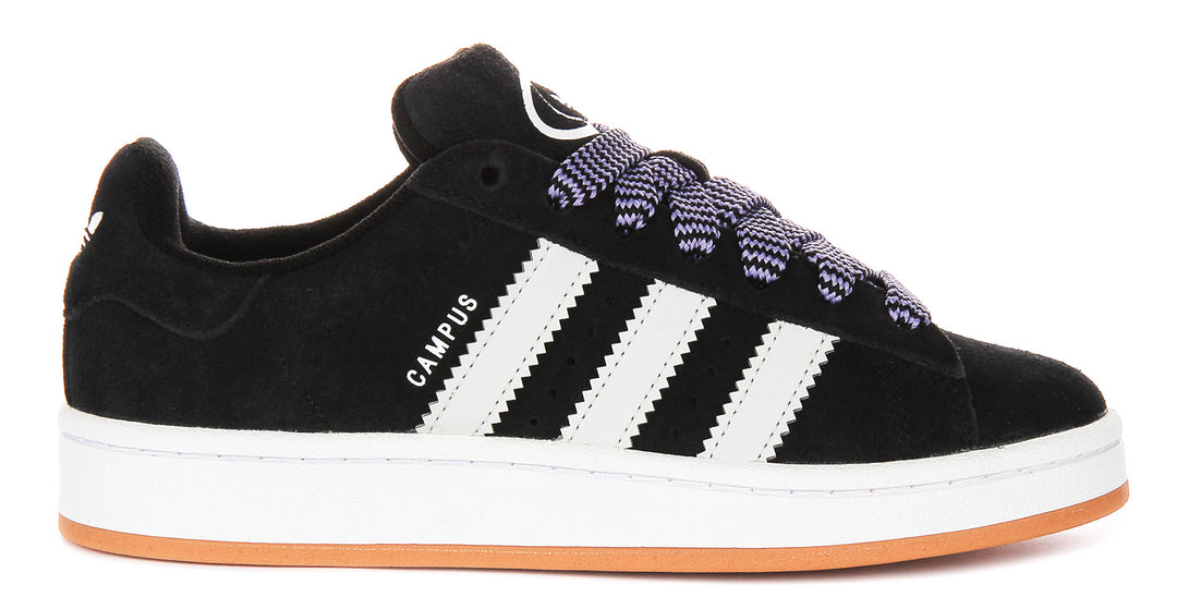 Adidas Campus 00S J In Black White | Lace Up Chunky Skate Trainers 4feetshoes Adidas Campus 00S J In Black White | Lace Up Chunky Skate Trainers 4feetshoes