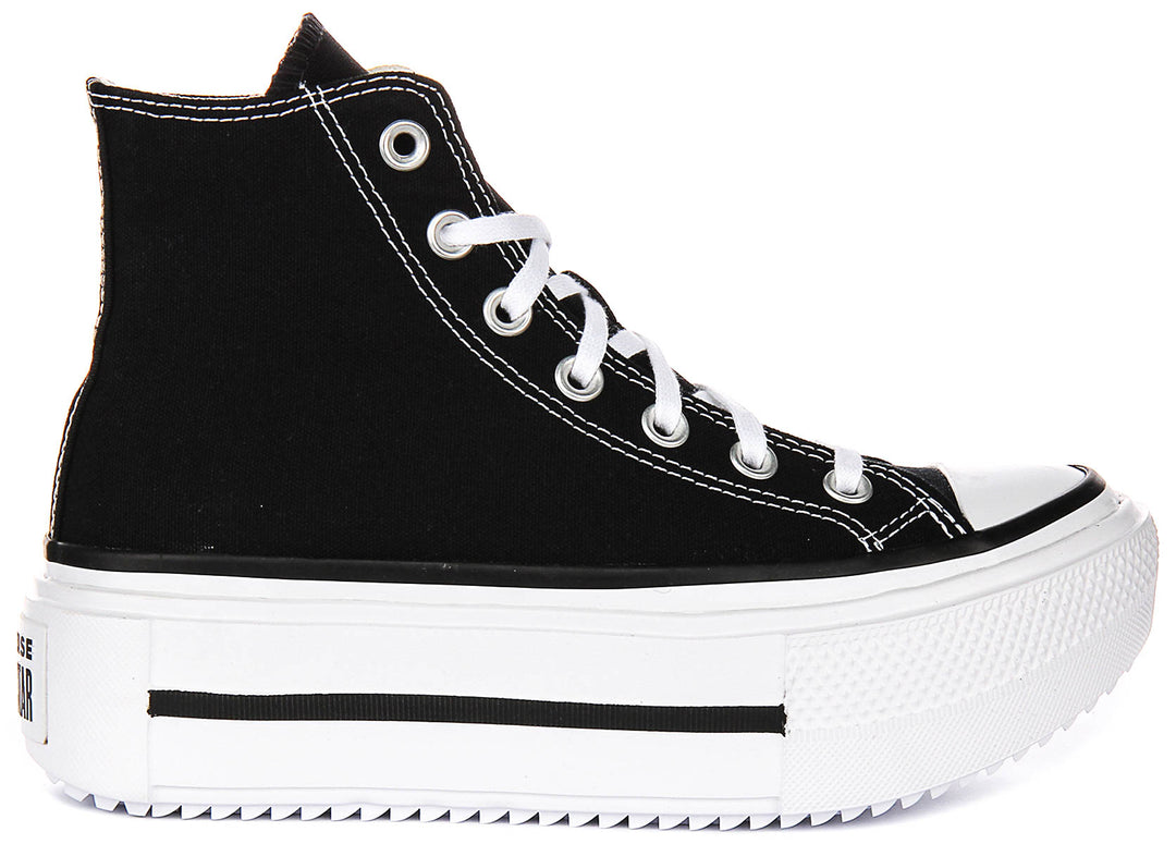 Converse All star Lift Double Stack A12975C In Black White