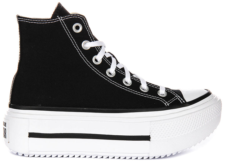 Converse All star Lift Double Stack A12975C In Black White