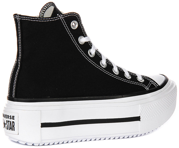 Converse All star Lift Double Stack A12975C In Black White