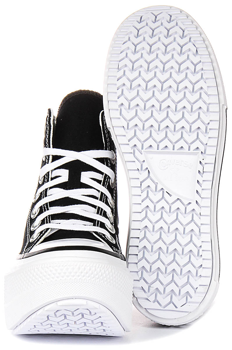 Converse All star Lift Double Stack A12975C In Black White